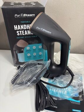 Portable Handheld Steamer - Black & Teal